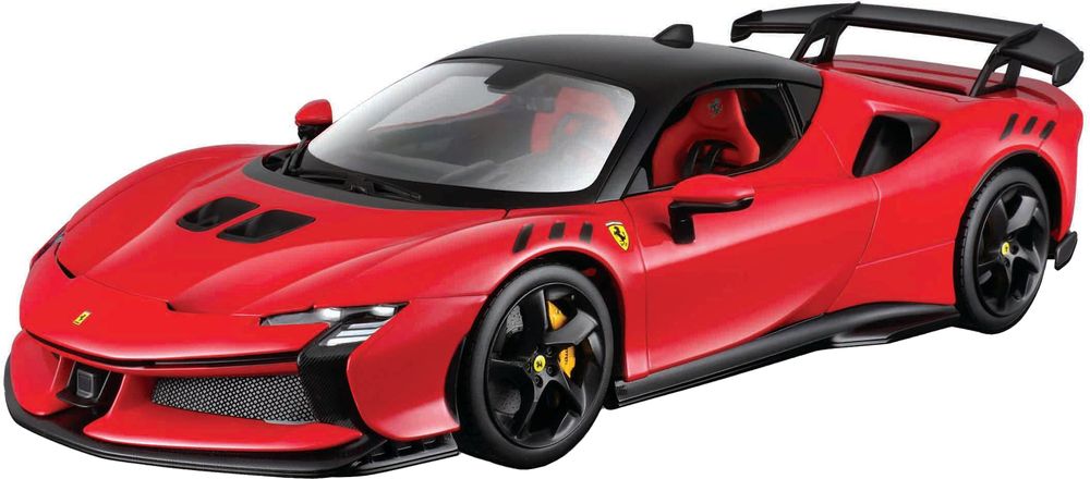 FERRARI SF90 XX STRADALE BBURAGO ΜΕΤΑΛΛΙΚΟ ΑΝΤΙΓΡΑΦΟ 1:18 RED BBURAGO