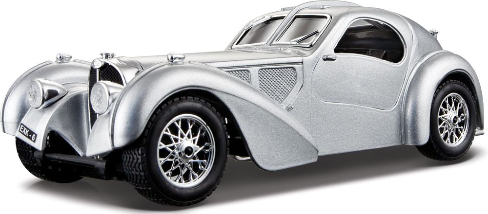BUGATTI ATLANTIC (1936) BBURAGO ΜΕΤΑΛΛΙΚΟ ΑΝΤΙΓΡΑΦΟ 1:24 SILVER