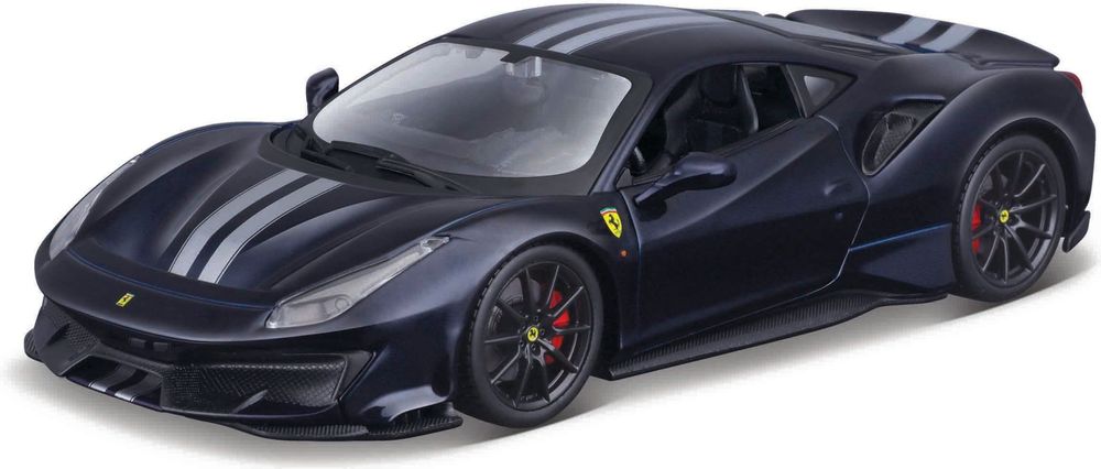 FERRARI 488 PISTA BBURAGO ΜΕΤΑΛΛΙΚΟ ΑΝΤΙΓΡΑΦΟ 1:24 BLUE BBURAGO