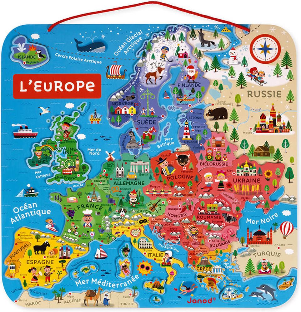 JANOD ΜΑΓΝΗΤΙΚΟΣ ΕΥΡΩΠΑΪΚΟΣ ΧΑΡΤΗΣ JANOD (J05476)