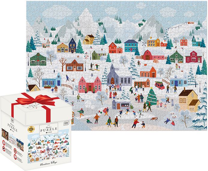 INTERDRUK ΠΑΖΛ INTERDRUK 1000 XMAS BOX CHRISTMAS VILLAGE