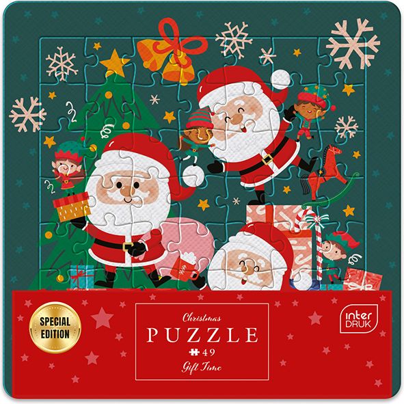 ΠΑΖΛ INTERDRUK 49 XMAS FRAME GIFT TIME INTERDRUK