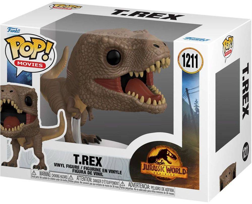 FUNKO POP! MOVIES: JURASSIC WORLD 3 - T-REX 1211 VINYL FIGURE FUNKO POP