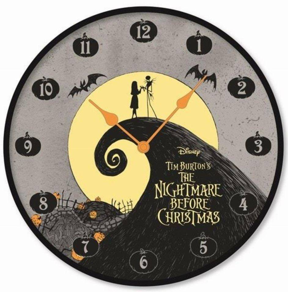 PYRAMID INTERNATIONAL PYRAMID THE NIGHTMARE BEFORE CHRISTMAS - JACK - SALLY WALL CLOCK (10CM) (GP85873)