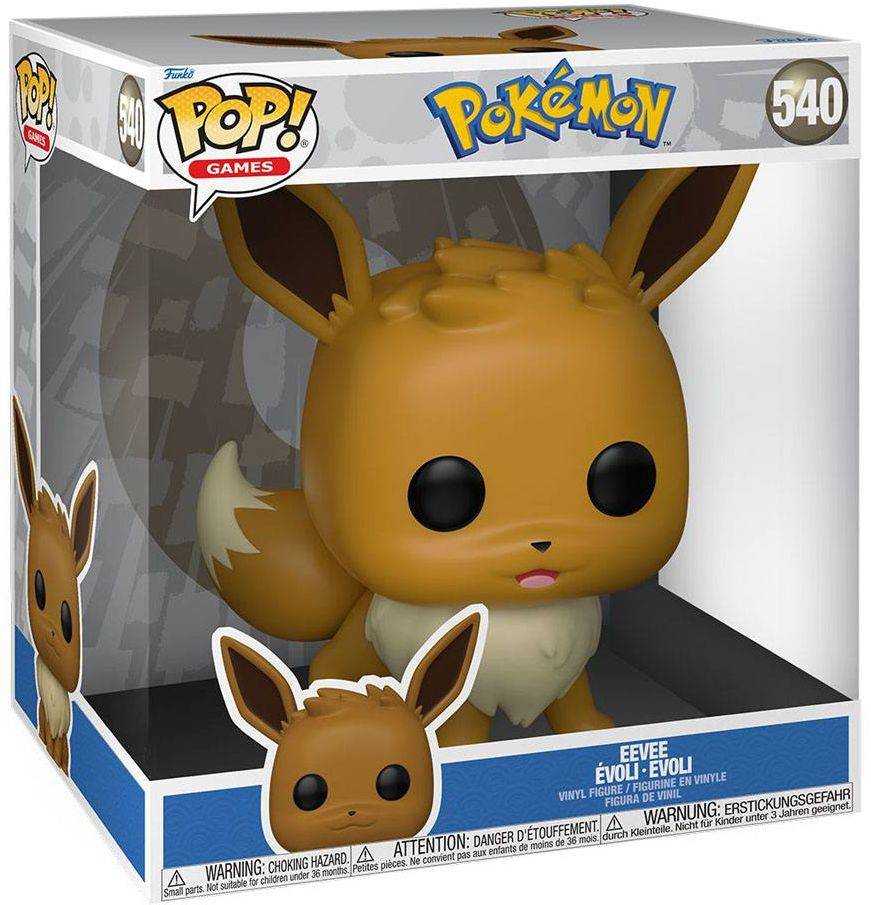 FUNKO POP! JUMBO: POKEMON - EEVEE EVOLI EVOLI 540 VINYL FIGURE (10")