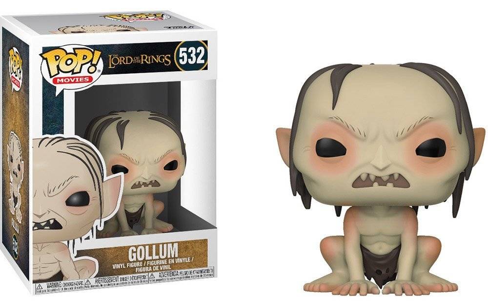 FUNKO POP! MOVIES: THE LORD OF THE RINGS - GOLLUM WITH CHASE 532 VINYL FIGURE