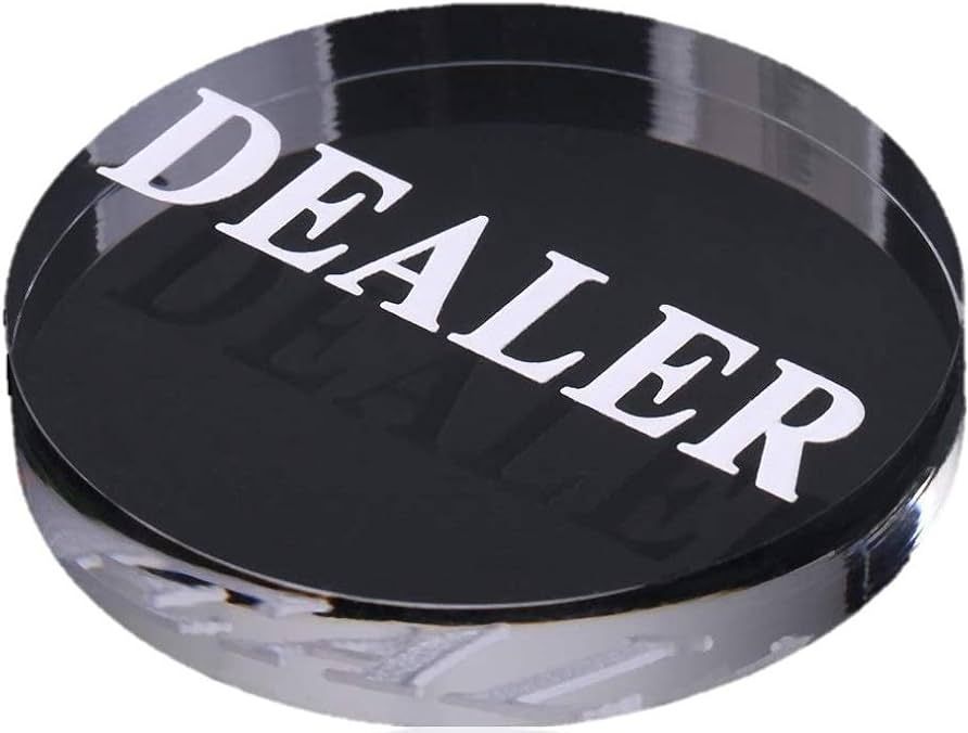 DEALER BUTTON MODIANO ΔΙΑΦΑΝΕΣ 6 CM MODIANO