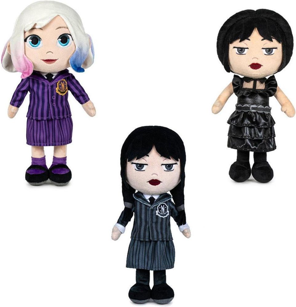 SOFTIES WEDNESDAY ΚΟΥΚΛΑ ΛΟΥΤΡΙΝΟ 3 ΣΧΕΔΙΑ LICENSED PRODUCTS