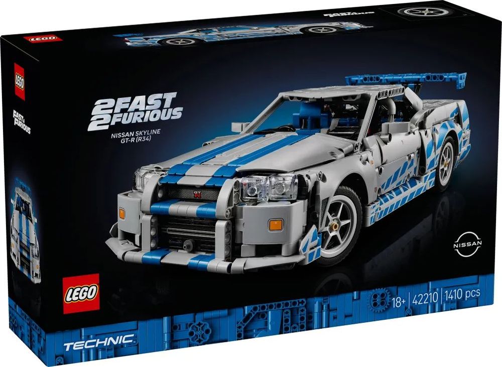 LEGO TECHNIC 2 FAST 2 FURIOUS NISSAN SKYLINE GT-R (R34) (42210)