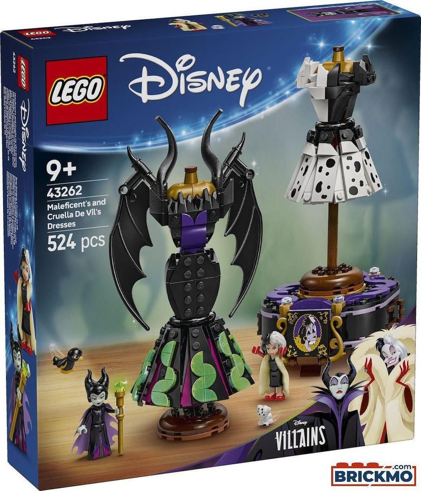 LEGO DISNEY MALEFICENT'S - CRUELLA DE VIL'S DRESSES (43262) LEGO