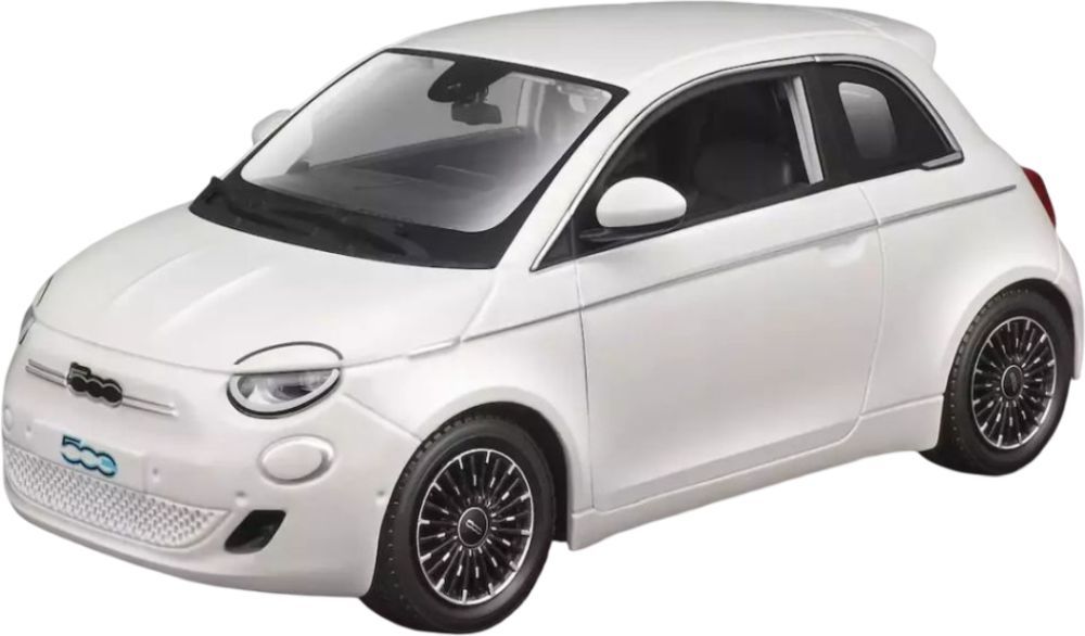 FIAT 500E 2023 BBURAGO ΜΕΤΑΛΛΙΚΟ ΑΝΤΙΓΡΑΦΟ 1:24 ΛΕΥΚΟ BBURAGO