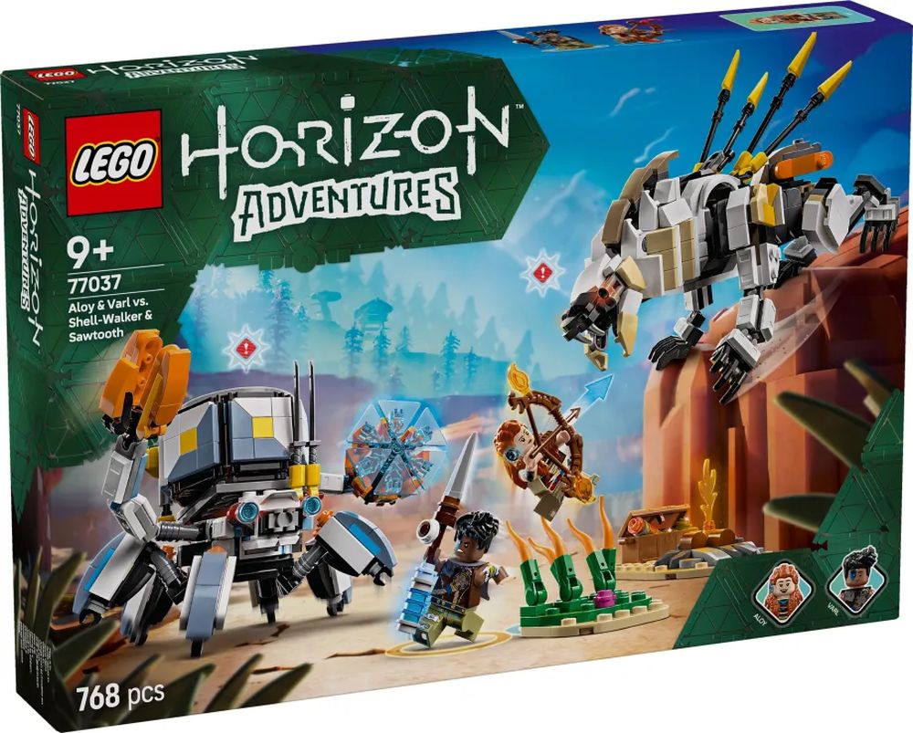 LEGO HORIZON ALOY - VARL VS. SHELL-WALKER - SAWTOOTH (77037)