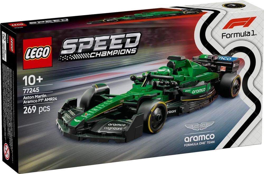 LEGO SPEED CHAMPIONS ASTON MARTIN ARAMCO F1 AMR24 RACE CAR (77245) LEGO