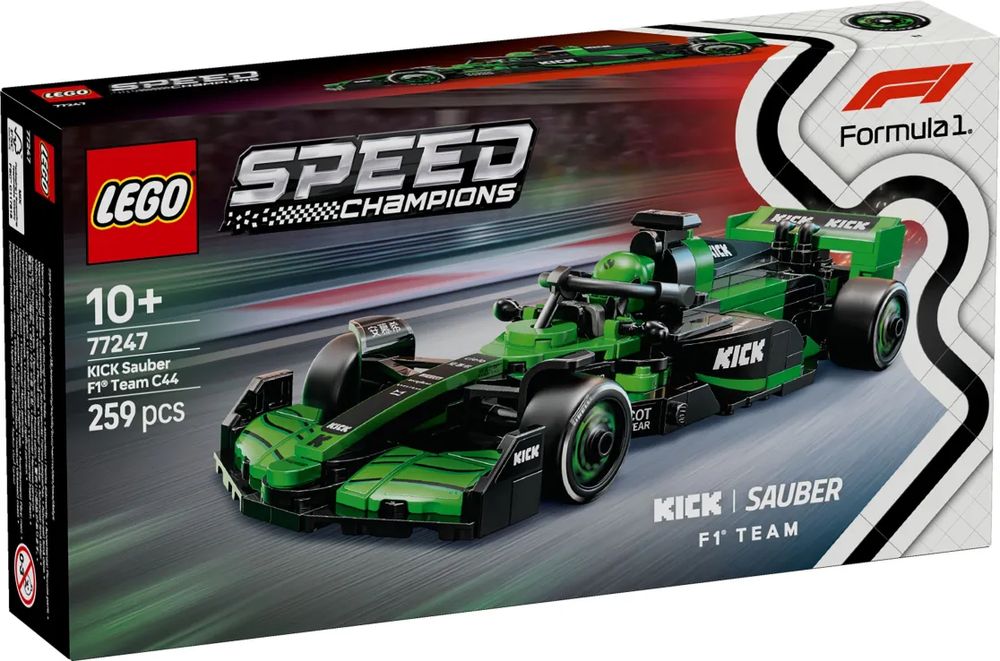 LEGO SPEED CHAMPIONS KICK SAUBER F1 TEAM C44 RACE CAR (77247)