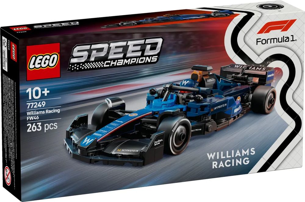 LEGO SPEED CHAMPIONS WILLIAMS RACING FW46 F1 RACE CAR (77249) LEGO