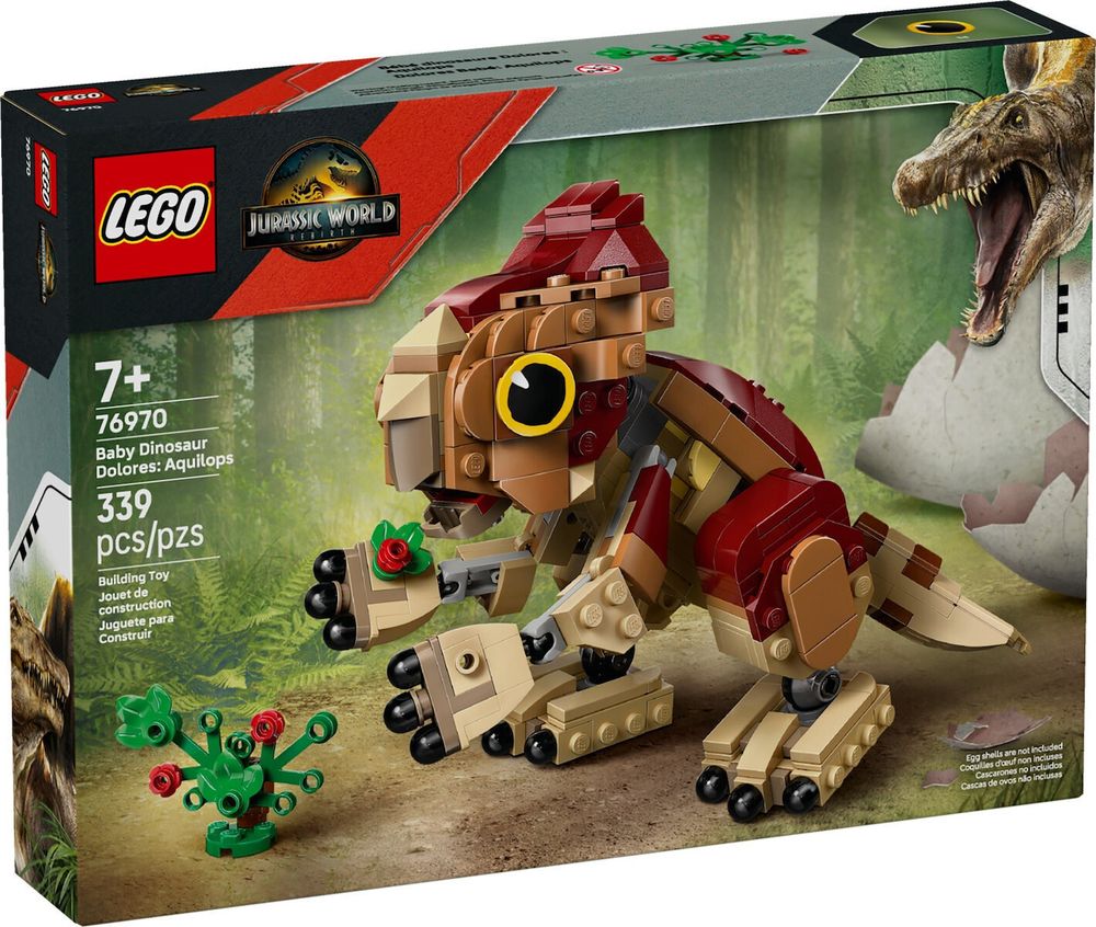 LEGO JURASSIC WORLD BABY DINOSAUR DOLORES: AQUILOPS (76970)