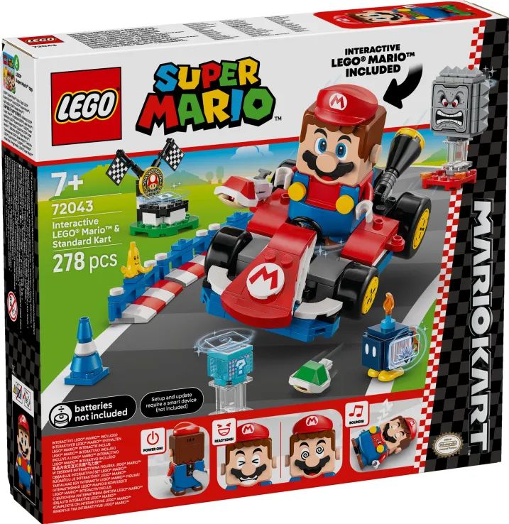 LEGO SUPER MARIO KART-INTERACTIVE LEGO MARIO - STANDARD KART (72043)