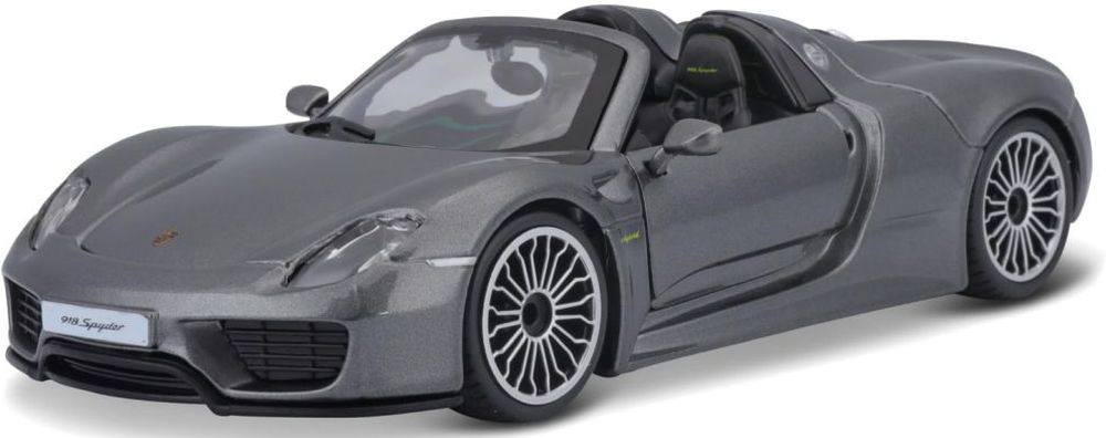 ΟΧΗΜΑ PORSCHE 918 SPIDER GRAY BBURAGO ΜΕΤΑΛΛΙΚΟ ΑΝΤΙΓΡΑΦΟ 1:24 (18/21076) BBURAGO
