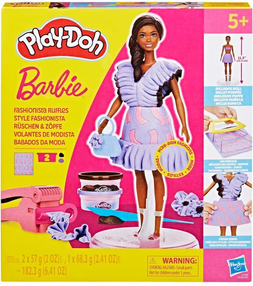 BARBIE DESIGNER DOLLS FASHIONISTA RUFFLES HASBRO PLAY-DOH FASHION