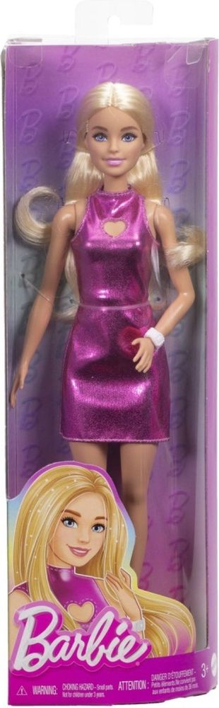 MATTEL BARBIE FASHIONISTAS ΦΟΥΞΙΑ ΦΟΡΕΜΑ ΚΑΡΔΙΑ