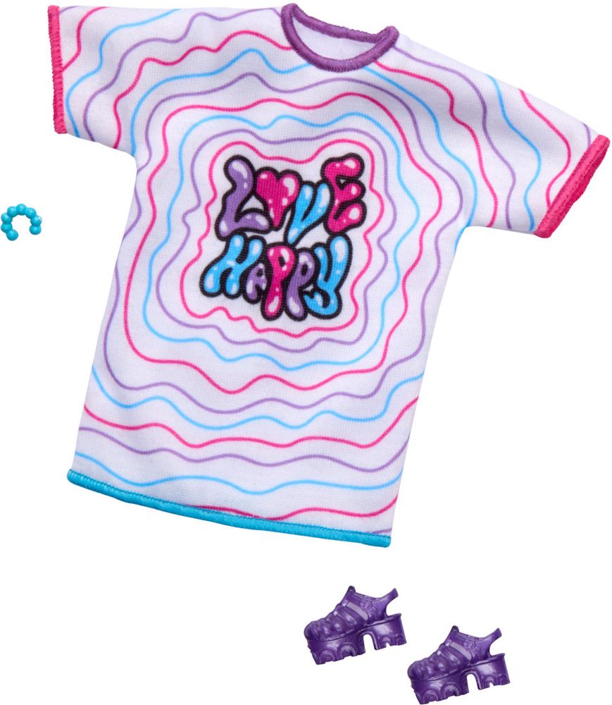 BARBIE:FASHION PACK-COLOR STRIPED DRESS WITH STAMP