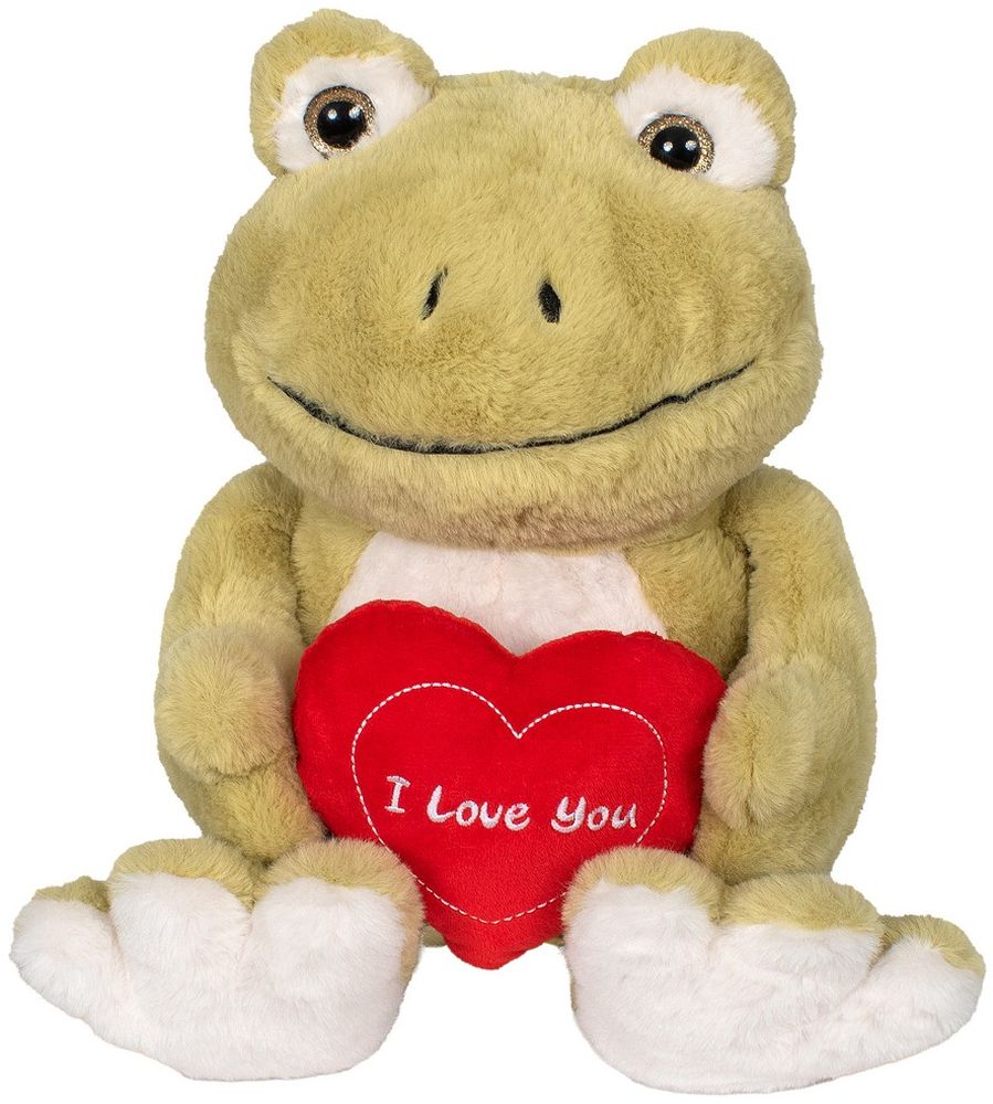 ΛΟΥΤΡΙΝΟ FRIENDLIES ΒΑΤΡΑΧΑΚΙ ΜΕ ΚΟΚΚΙΝΗ ΚΑΡΔΙΑ (32 CM)