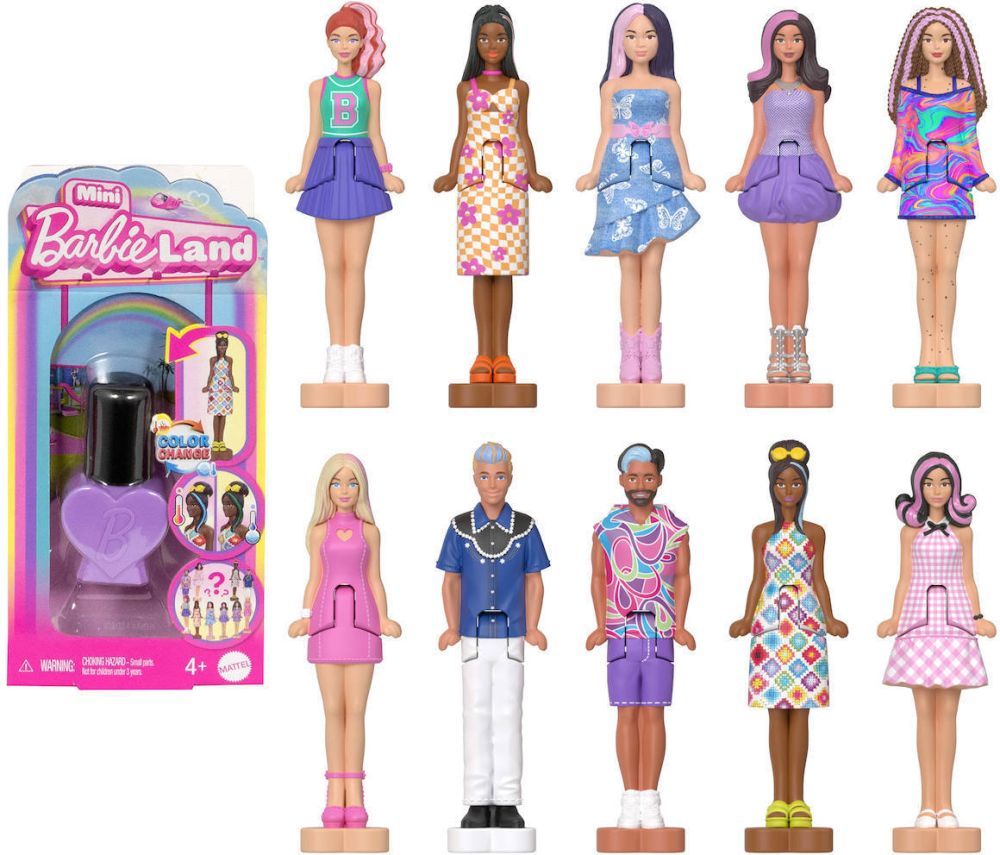 BARBIE: MINI BARBIELAND FASHIONISTAS - NAIL POLISH DOLL MATTEL