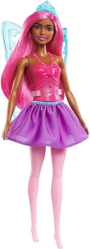 BARBIE FAIRY BALLET DANCER - PURPLE HAIR DARK SKIN DOLL MATTEL