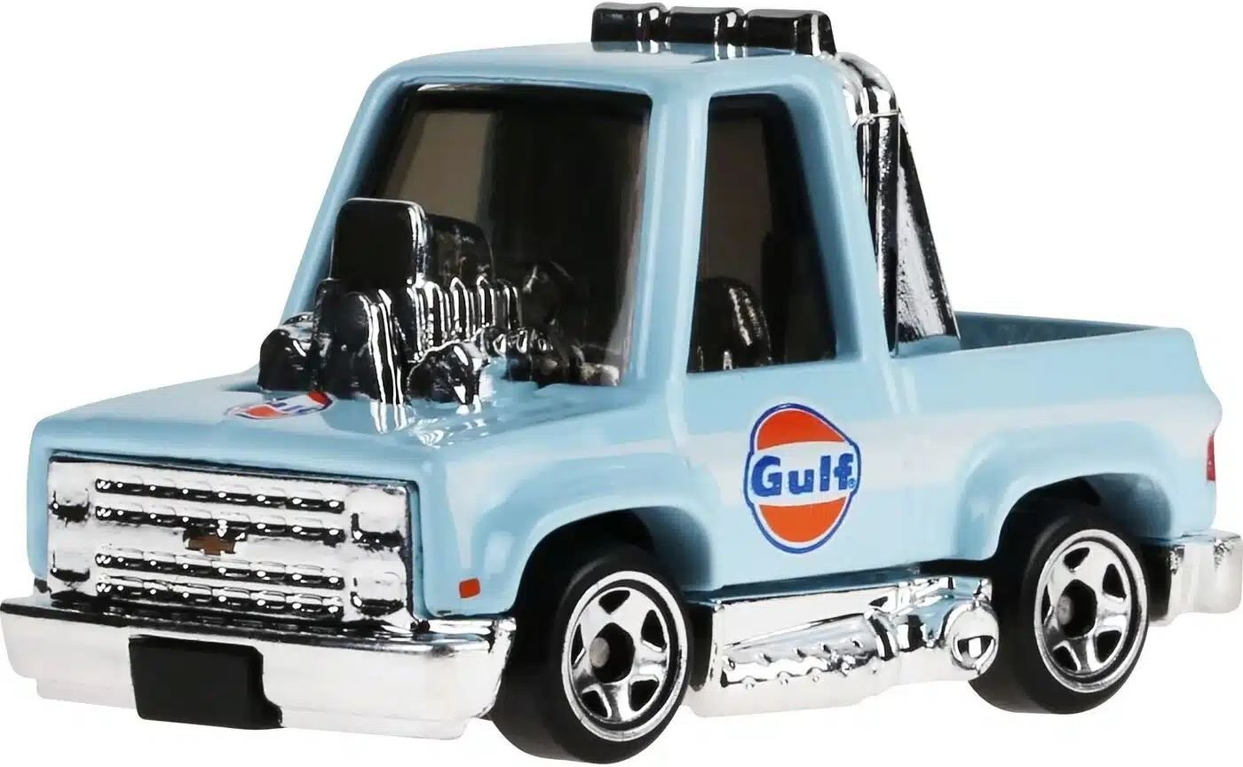 HOT WHEELS: SILVER SERIES TOONED GULF RACING - TOON&amp;#039;D &amp;#039;83 CHEVROLET SILVERADO (JCB64)