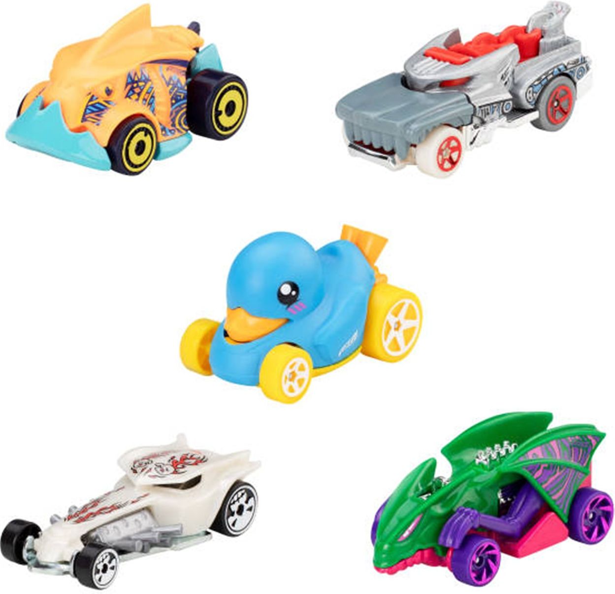 HOT WHEELS - STREET BEASTS SET OF 5 (JBJ90) MATTEL