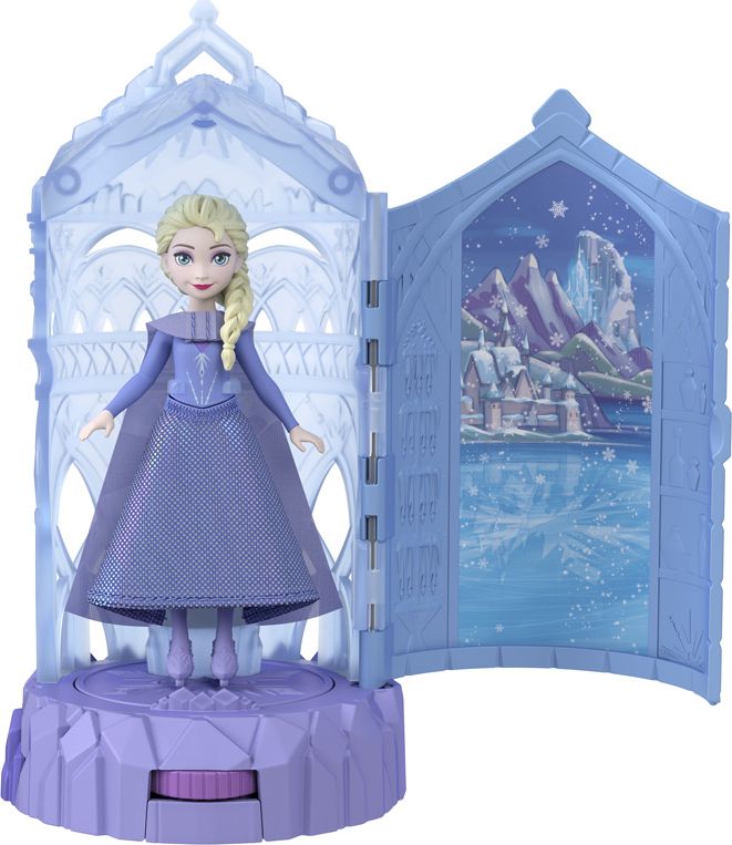 FROZEN MATTEL DISNEY ICE CASTLE SPIN SURPRISE MINI DOLL