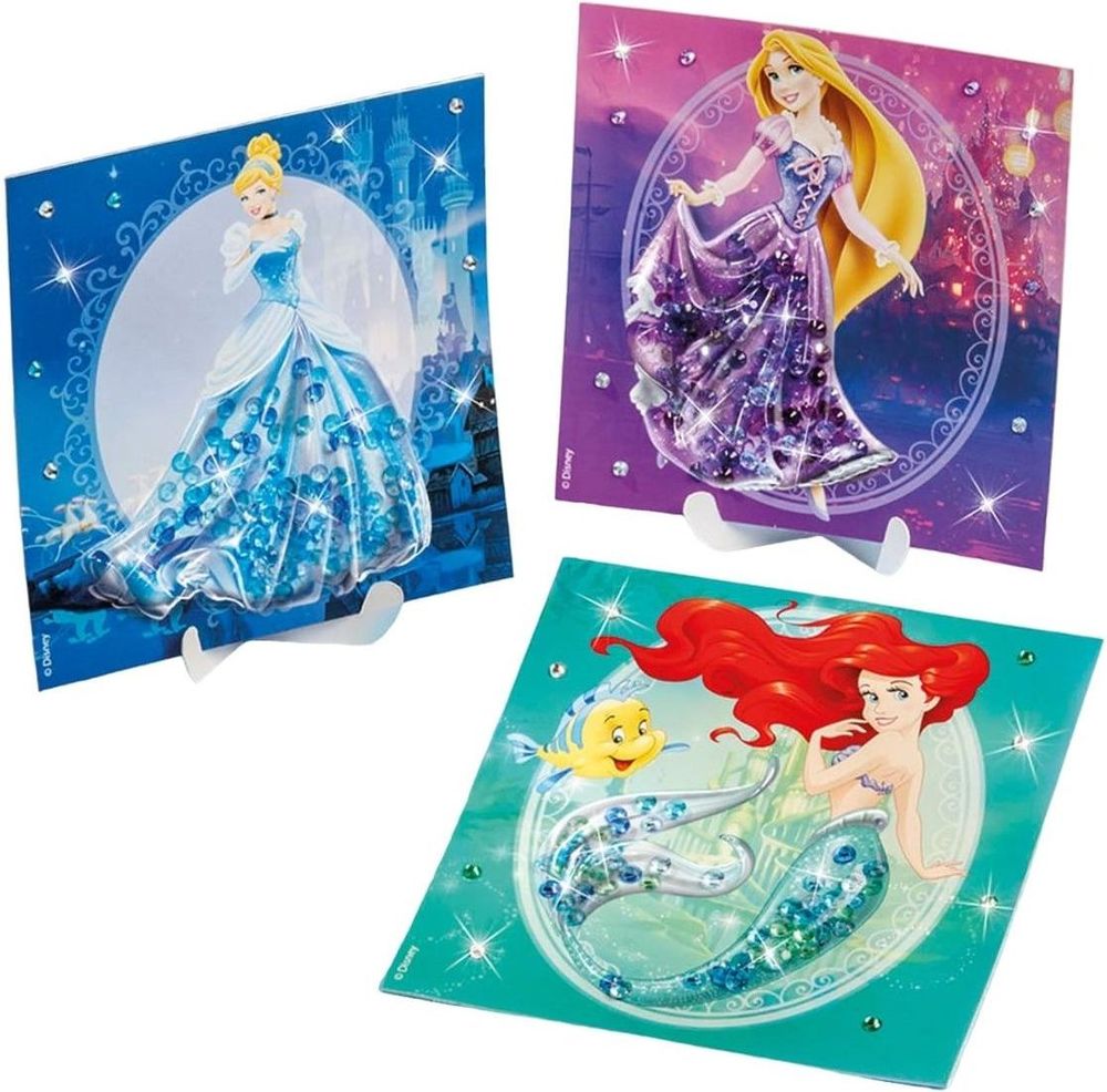 DISNEY PRINCESS TOTUM GLITTER SHAKER CARDS