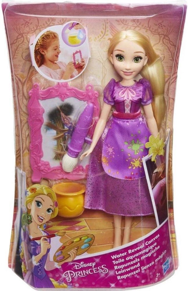 DISNEY PRINCESS FASHION DOLL WATER REVEAL CANVAS (B9148) HASBRO
