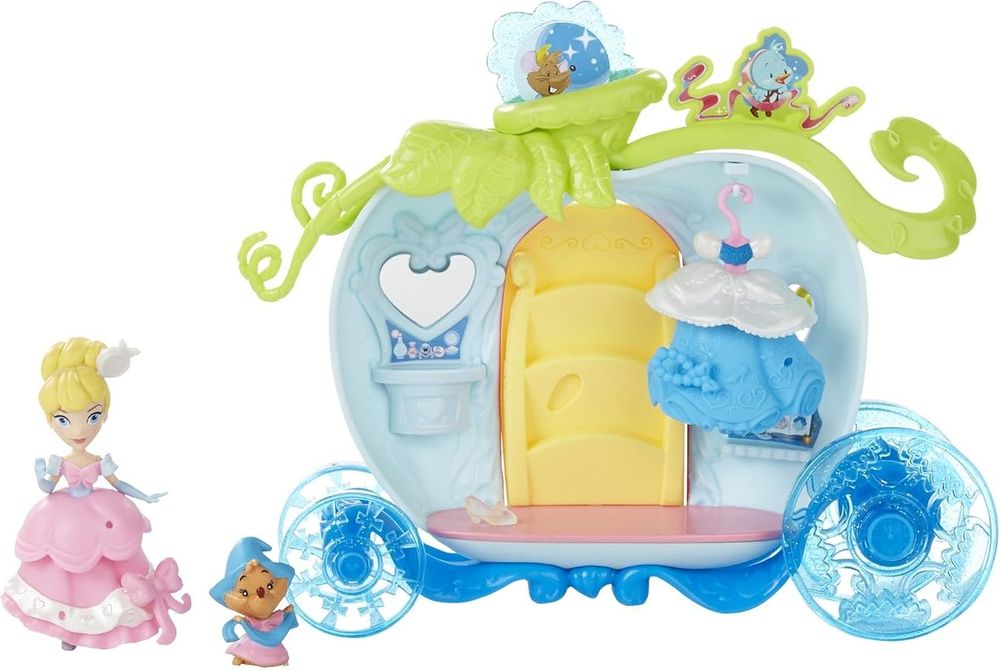 HASBRO DISNEY PRINCESS SMALL DOLL PLAYSET ASST CINDERELLA'S BIBBIDI BOBBIDI CARRIAGE (B5344)