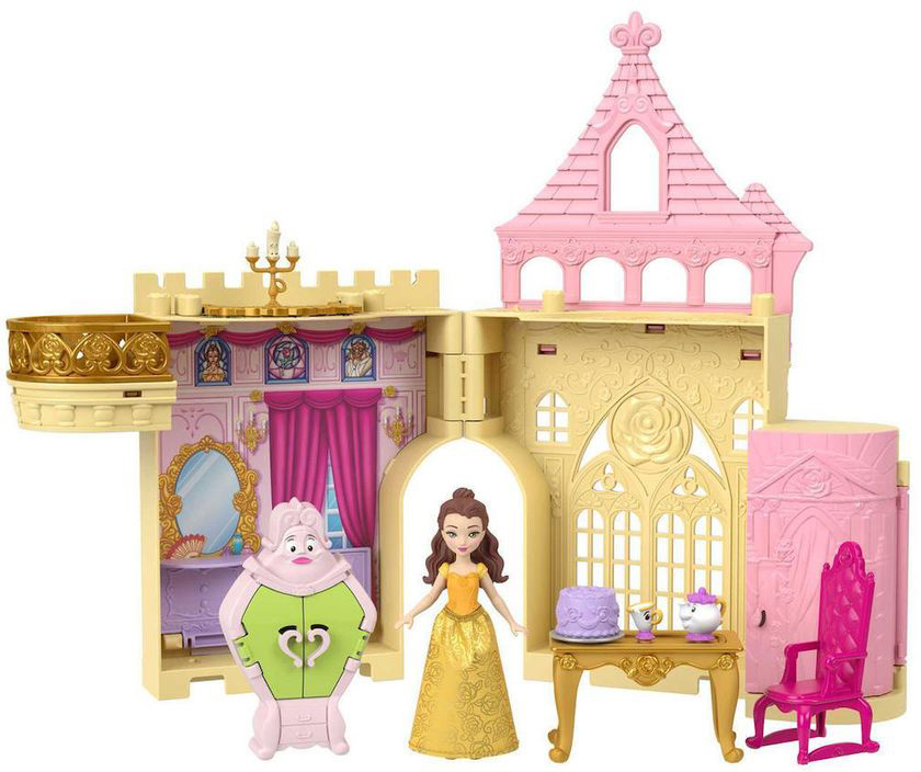 MATTEL DISNEY PRINCESS BELLE PALACE BELLE MINI DOLL PLAYSET (JDP54)