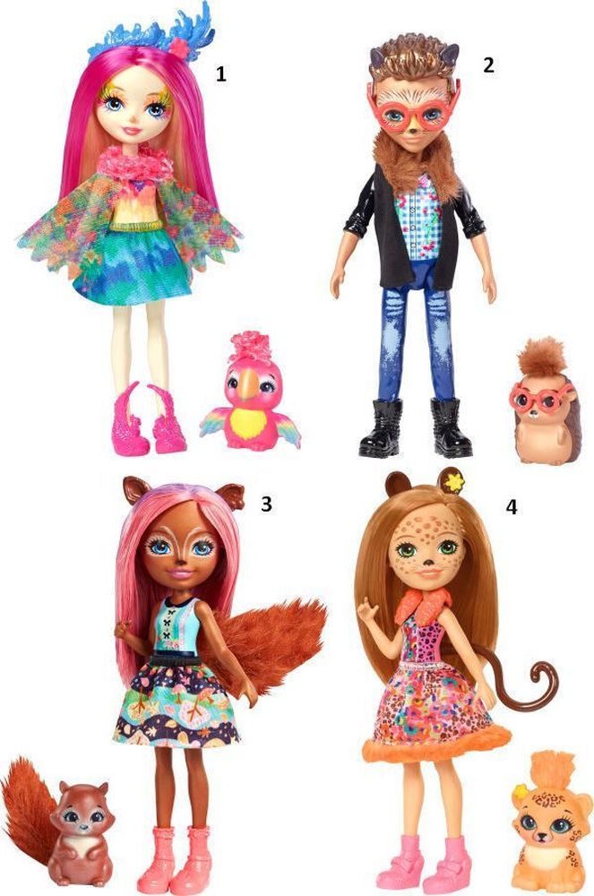 ENCHANTIMALS ΚΟΥΚΛΑ - ΖΩΑΚΙ ΦΙΛΑΡΑΚΙ ΝΕΟΙ ΦΙΛΟΙ 5 ΣΧΕΔΙΑ (FNH22)