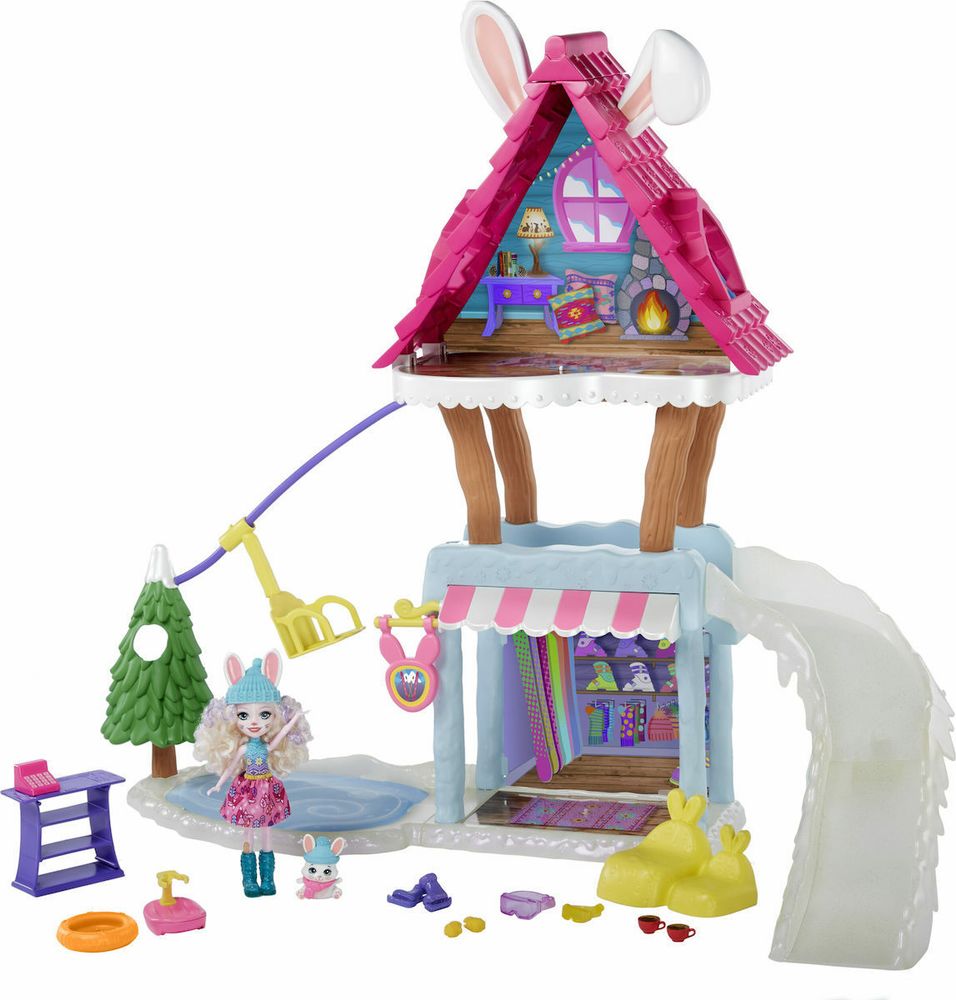 ENCHANTIMALS HOPPIN SKI CHALET PLAYSET (GJX50) MATTEL