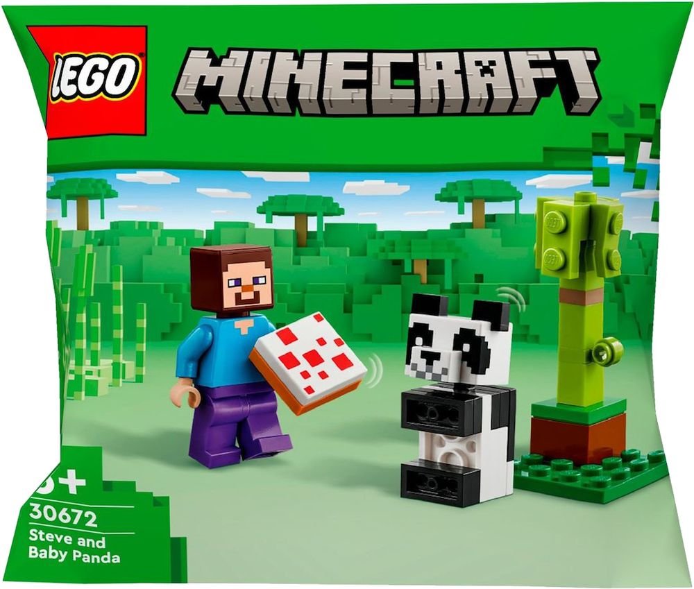LEGO MINECRAFT STEVE MIT BABY-PANDA (30672)
