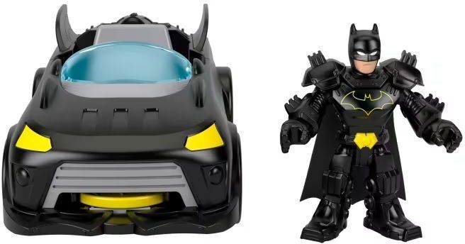 IMAGINEXT DC FISHER-PRICE SUPER FRIENDS METAL FORCE - BATMOBILE VEHICLE (JFJ68) MATTEL