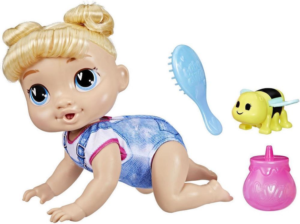 BABY ALIVE CRAWL 'N PLAY HARPER HUGS DOLL (F9709)