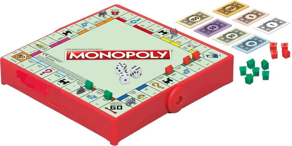 HASBRO MONOPOLY GRAB AND GO HASBRO BOARD GAME ENGLISH LANGUAGE (F8256)