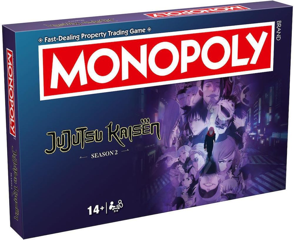 WINNING MOVES MONOPOLY WINNING MOVES JUJUTSU KAISEN (ENGLISH LANGUAGE) (WM04688-EN1-6)