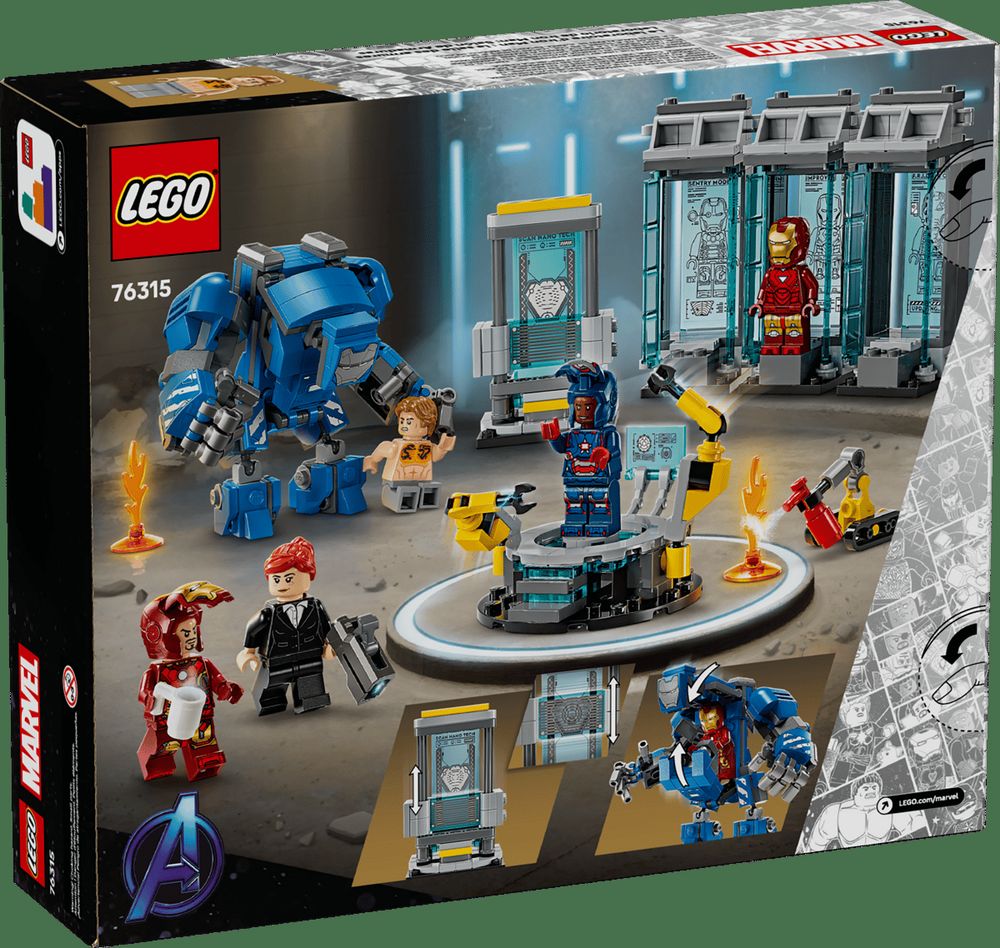 LEGO MARVEL IRON MAN'S LABORATORY HALL OF ARMOR (76315)