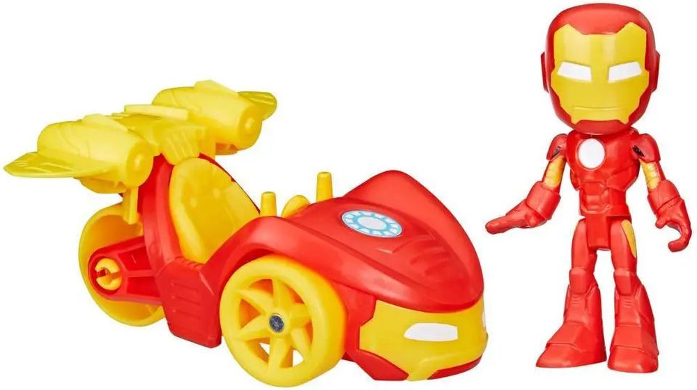 MARVEL HASBRO SPIDEY AND HIS AMAZING FRIENDS - IRON MAN - IRON RACER (F7458)