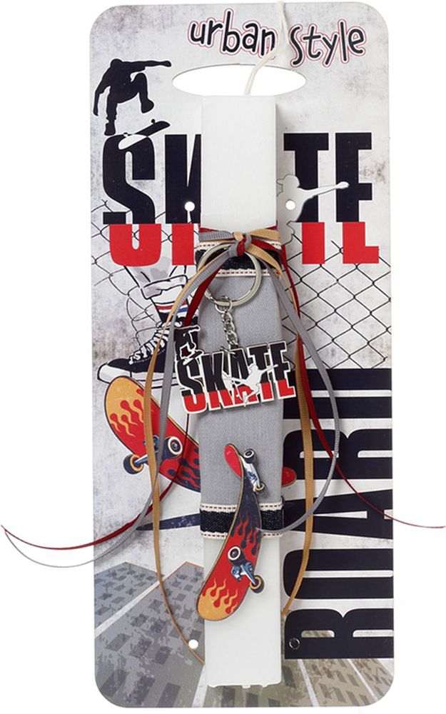 ΠΑΣΧΑΛΙΝΗ ΛΑΜΠΑΔΑ ΜΕ ΠΛΑΤΗ SKATEBOARD PLUS4U COLLECTION