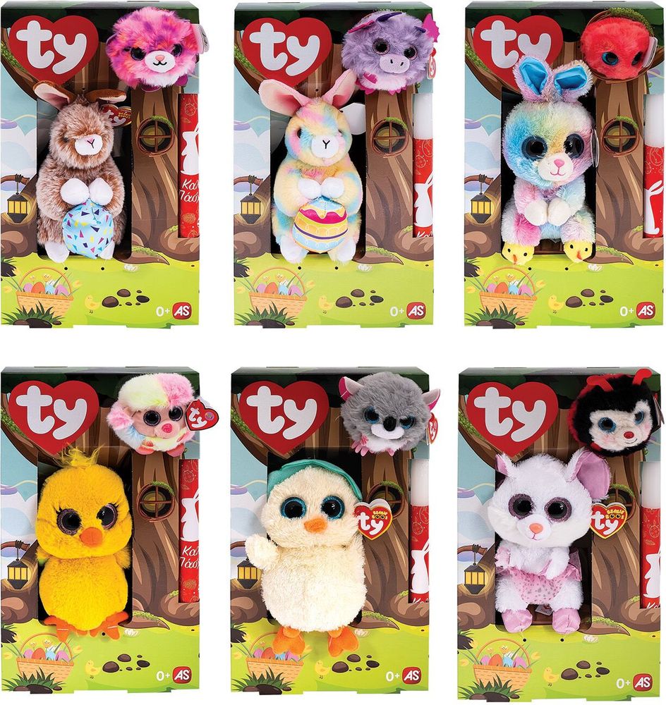 ΛΑΜΠΑΔΑ TY BEANIE BOOS 15CM KAI ΧΝΟΥΔΩΤΟ BEANIE BALLS