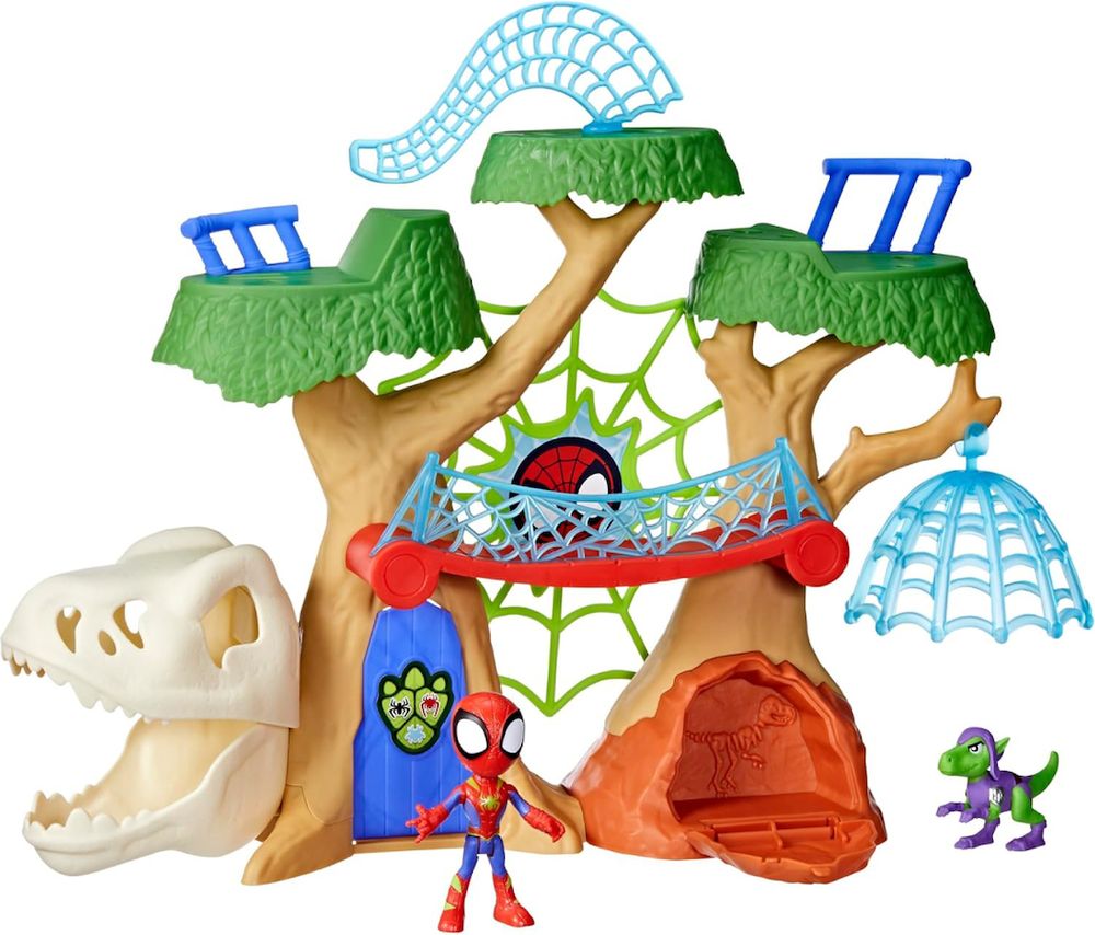 HASBRO MARVEL SPIDEY AND HIS AMAZING FRIENDS - DINO WEBS TREEHOUSE PLAYSET HASBRO