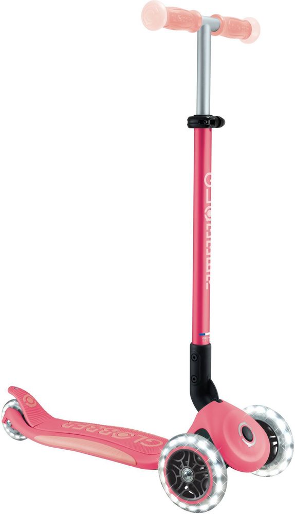ΠΑΤΙΝΙ GLOBBER ΑΝΑΔΙΠΛΟΥΜΕΝΟ ELITE GLOW LIGHTS CORAL PINK GLOBBER