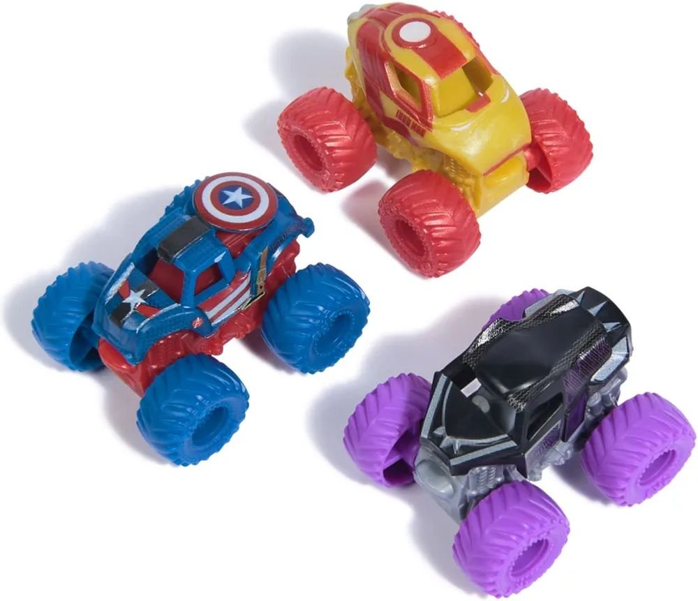 MARVEL MONSTER JAM: MINI JAMS - WINTER SOLDIER / CAPTAIN AMERICA / WAR MACHINE 3PACK