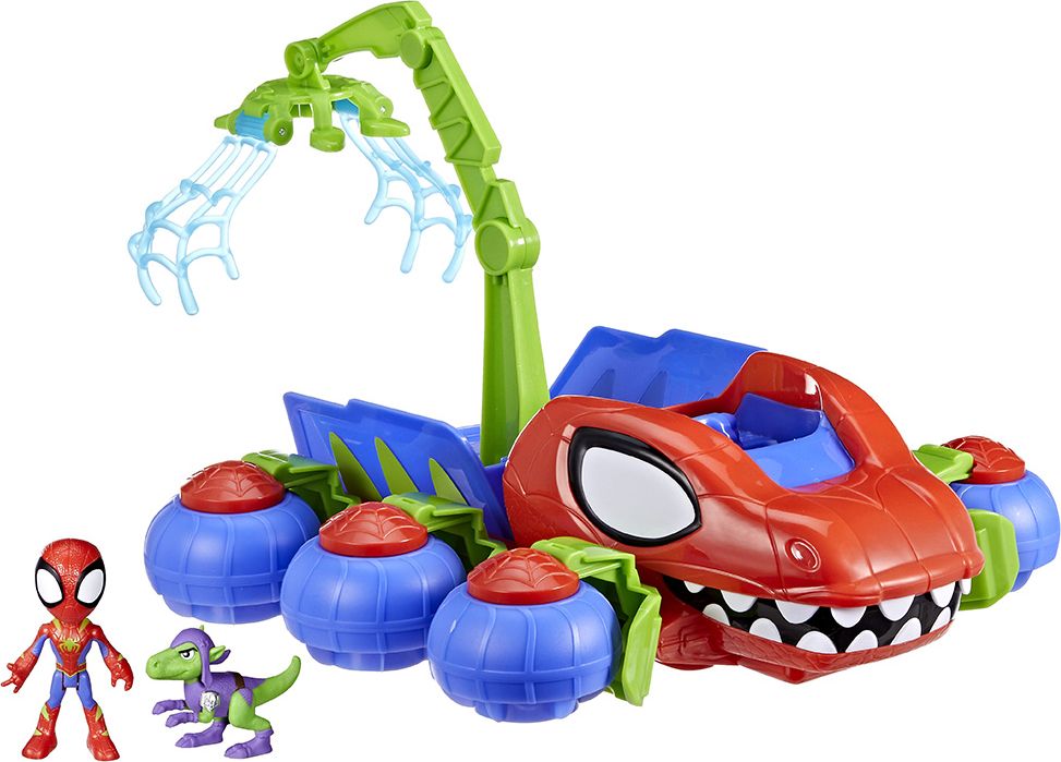 HASBRO MARVEL DISNEY SPIDEY AND HIS AMAZING FRIENDS - DINO WEBS CRAWLER VEHICLE HASBRO